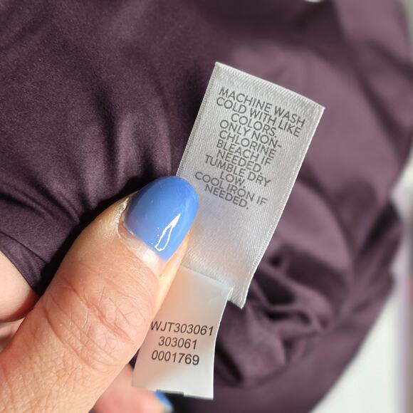 J.jill Down Burgundy Small long length Vest with Zip & Side Zip. Warm Soft Comfy - Picture 10 of 16